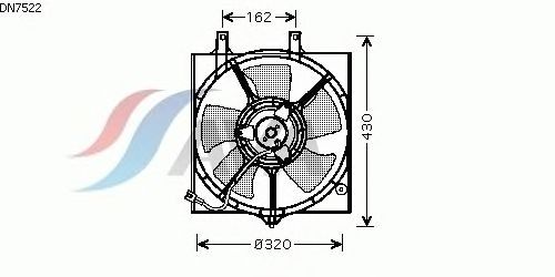 Ventilador, refrigeração do motor DN7522