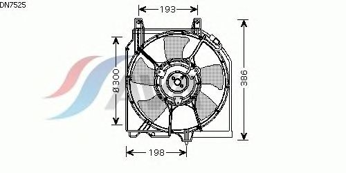 Вентилятор, охлаждение двигателя DN7525
