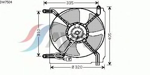 Fan, radiator DW7504