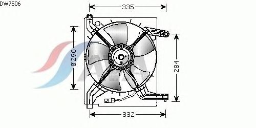 Ventilateur, refroidissement du moteur DW7506