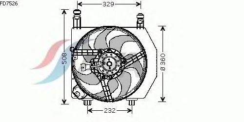 Ventilador, refrigeração do motor FD7526