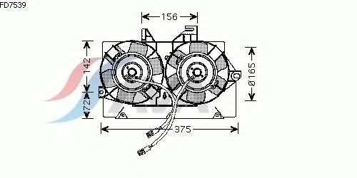 Ventilador, refrigeração do motor FD7539