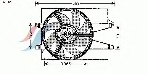 Fan, motor sogutmasi FD7542