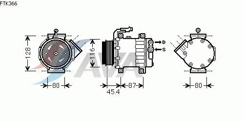 Compressor, airconditioning FTK366