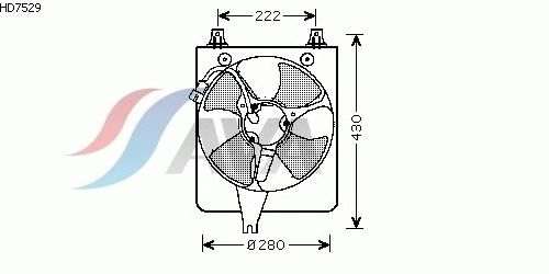 Ventilador, refrigeración del motor HD7529