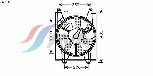 Ventilateur, condenseur de climatisation KA7513