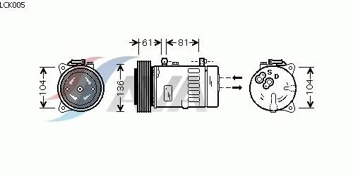 Kompressori, ilmastointilaite LCK005
