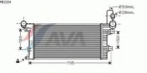 Radiador, arrefecimento do motor ME2204