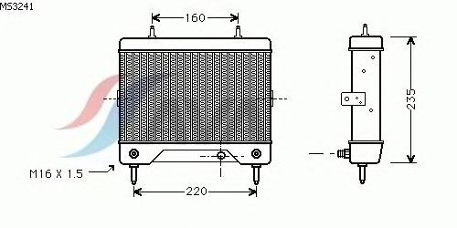 масляный радиатор, двигательное масло MS3241