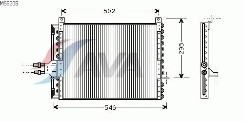 Condenser, air conditioning MS5205