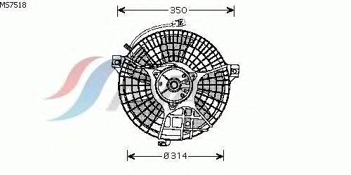 Ventilador, refrigeración del motor MS7518