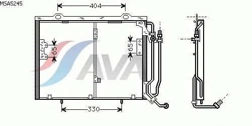 Condensator, airconditioning MSA5245