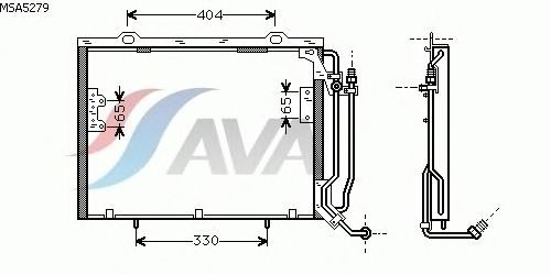 Condensator, airconditioning MSA5279