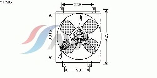 Ventilador, refrigeración del motor MT7505