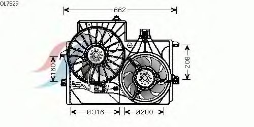 Fan, motor sogutmasi OL7529