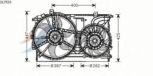 Ventilador, refrigeração do motor OL7533