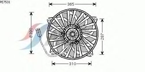Fan, motor sogutmasi PE7531