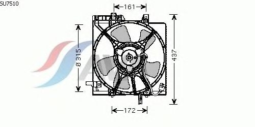 Ventilator, motorkjøling SU7510