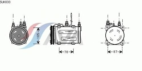 Kompressori, ilmastointilaite SUK033