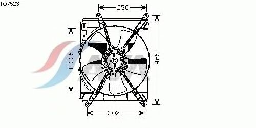 Fan, radiator TO7523
