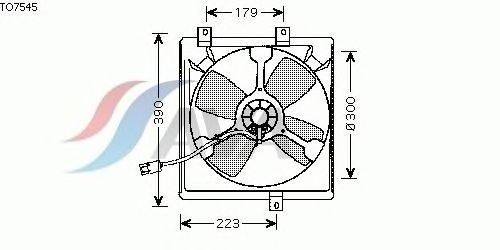 Ventilateur, refroidissement du moteur TO7545
