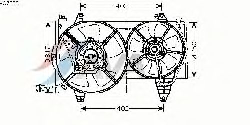Fan, radiator VO7505