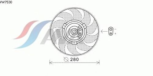 Fan, radiator VW7530