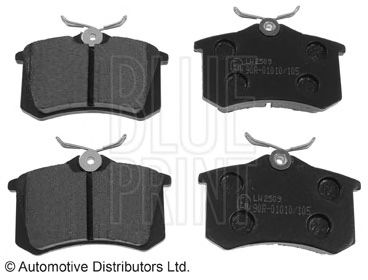 Комплект тормозных колодок, дисковый тормоз ADR164201