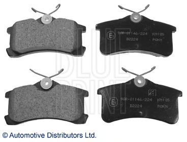Комплект тормозных колодок, дисковый тормоз ADT342115