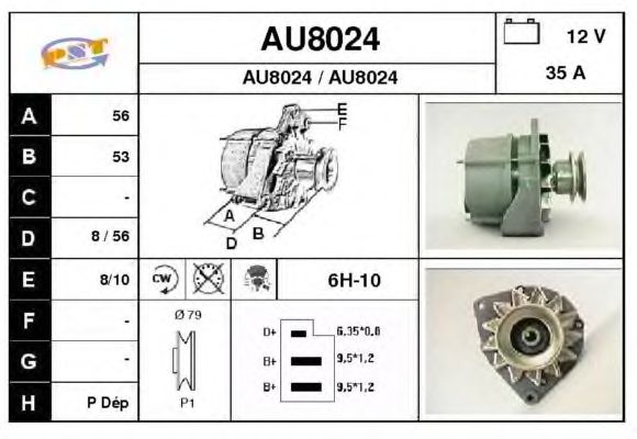 Alternator AU8024