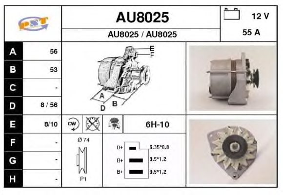 Alternator AU8025