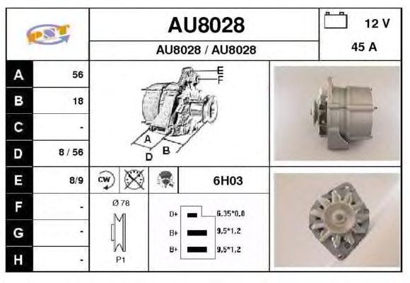 Alternador AU8028
