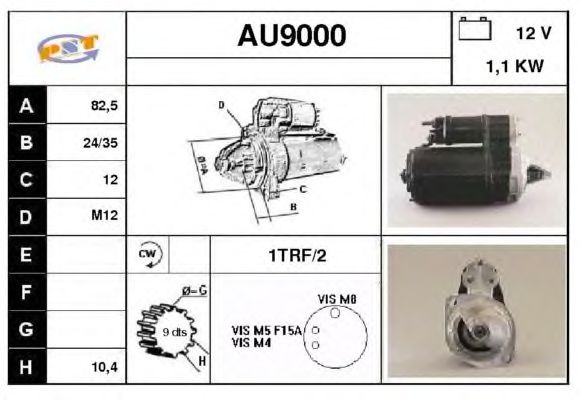 Startmotor AU9000