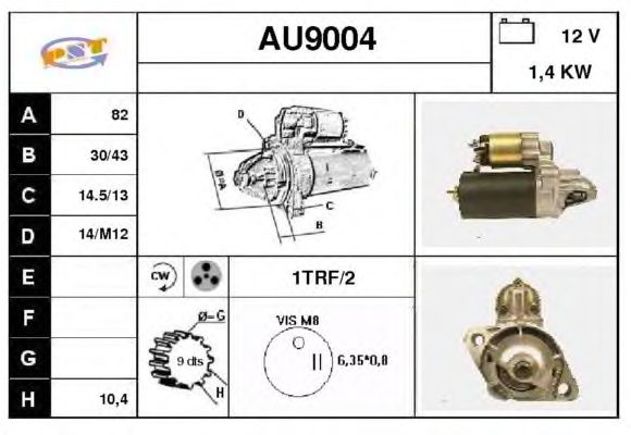 Startmotor AU9004