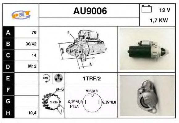 Startmotor AU9006