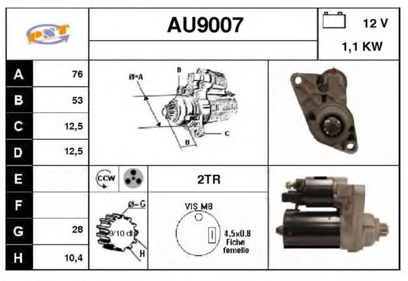 Startmotor AU9007