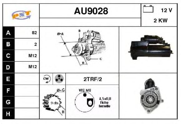 Startmotor AU9028