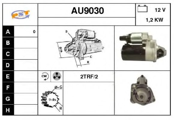Startmotor AU9030