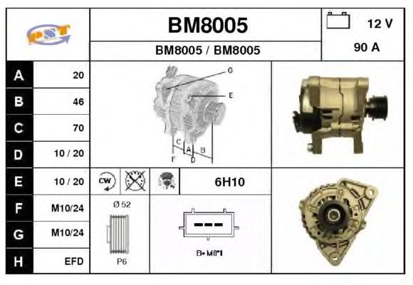 Alternatör BM8005