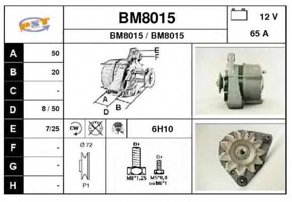 Dynamo / Alternator BM8015