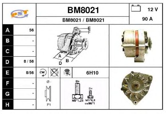Alternator BM8021
