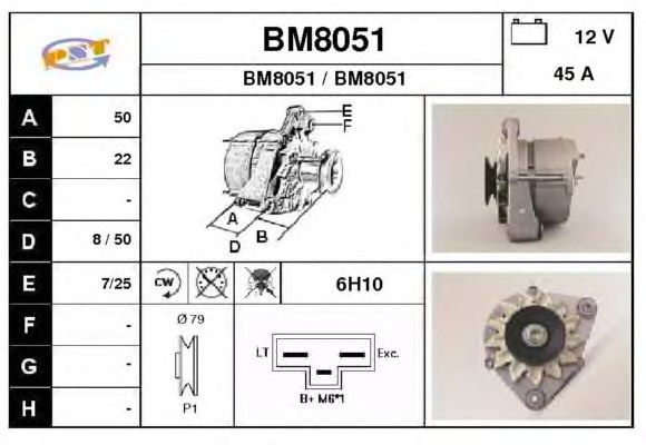 Alternator BM8051