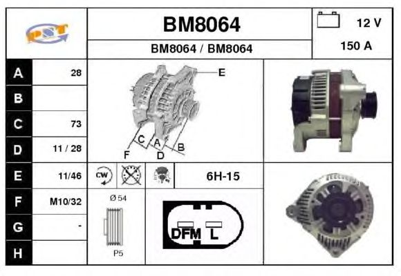 Alternator BM8064