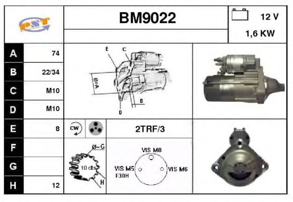 Motor de arranque BM9022