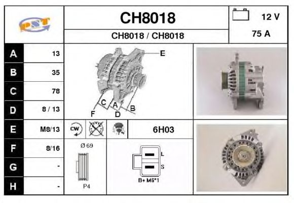 Alternator CH8018