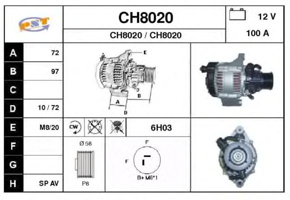 Dynamo / Alternator CH8020