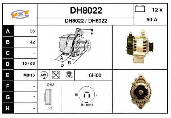 Alternator DH8022