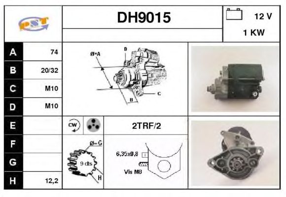 Startmotor DH9015