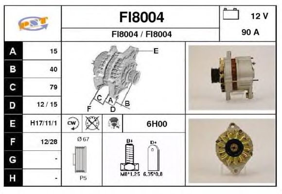 Alternator FI8004