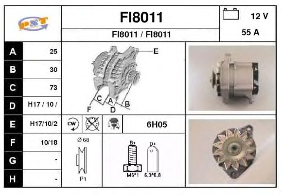 Alternator FI8011